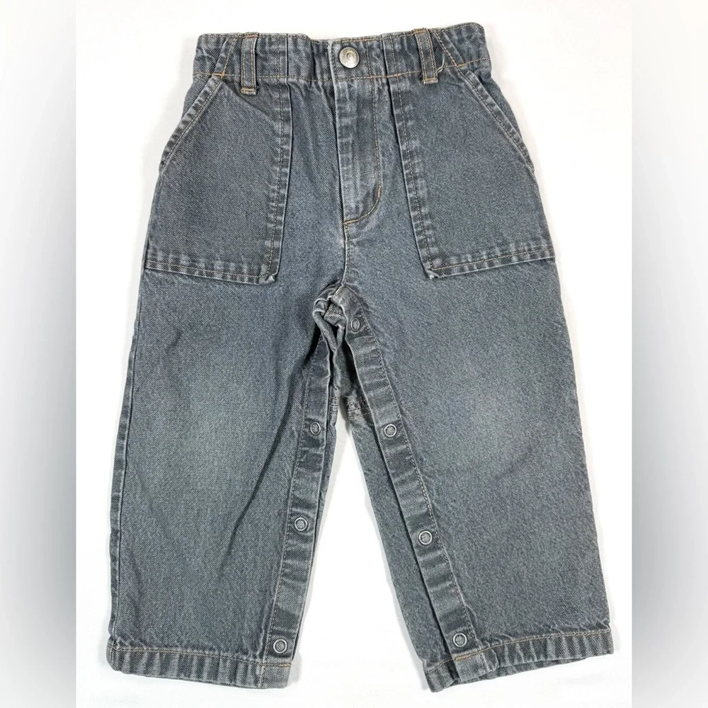 BABY GAP Toddler‎ Boys' Y2K Vintage High Waisted Straight Leg Denim Jeans 2XL